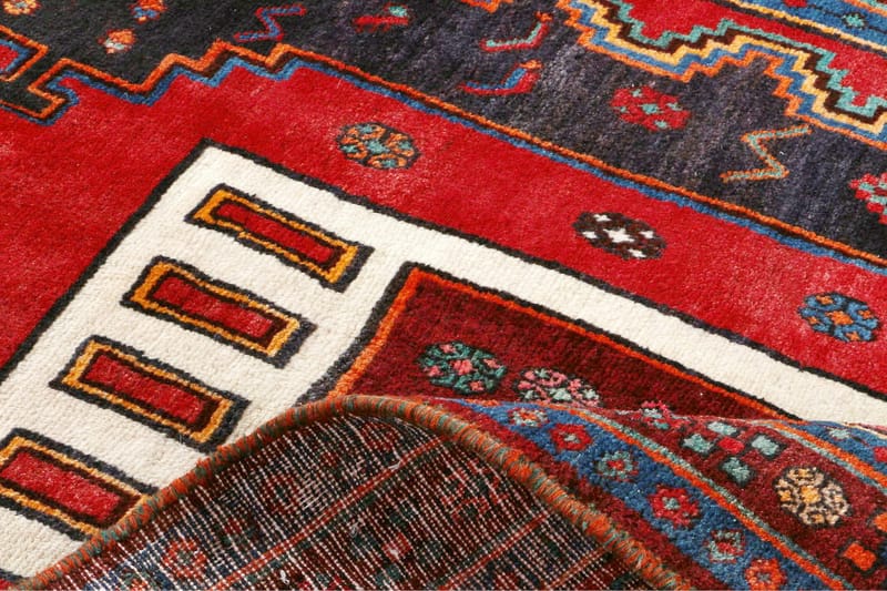 Handknuten Persisk Matta 134x256 cm - Mörkblå/Röd - Orientaliska mattor - Persisk matta