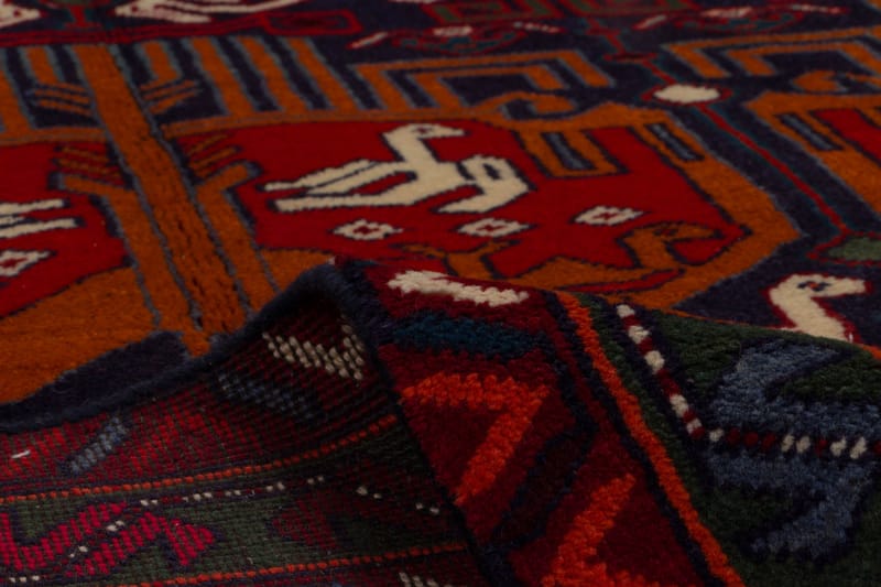 Handknuten Persisk Matta 138x298 cm - Röd/Grön - Orientaliska mattor - Persisk matta