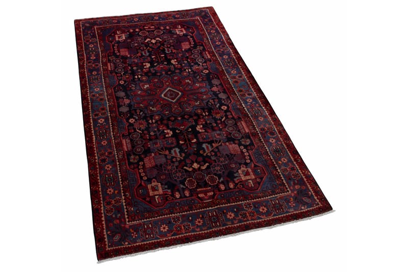 Handknuten Persisk Matta 160x249 cm - Mörkblå/Röd - Orientaliska mattor - Persisk matta