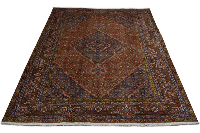 Handknuten Persisk Matta Varni 195x275 cm Kelim - Brun/Blå - Orientaliska mattor - Persisk matta