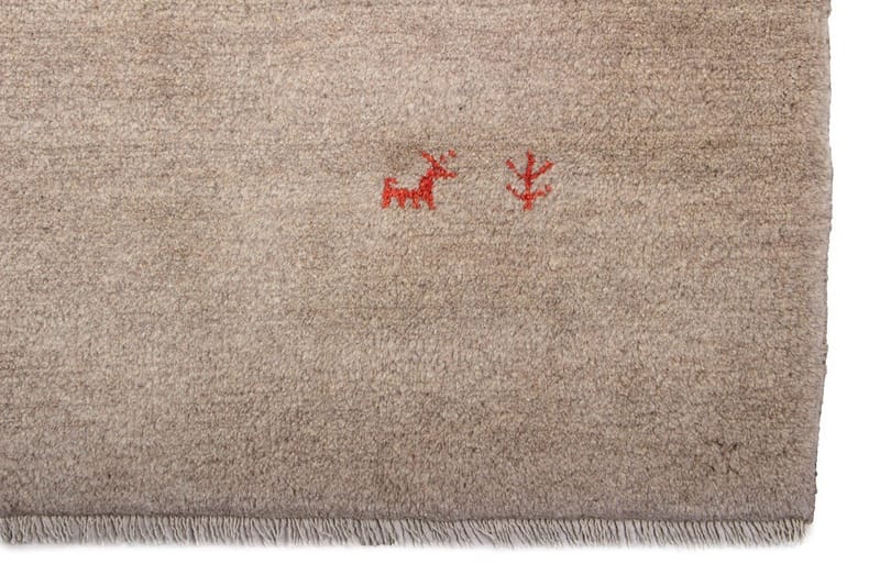 Handknuten Persisk Ullmatta 208x284 cm Gabbeh Shiraz - Beige - Orientaliska mattor - Persisk matta
