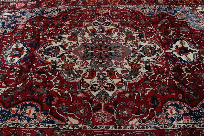 Handknuten Persisk Matta 210x352 cm - Röd/Beige - Orientaliska mattor - Persisk matta