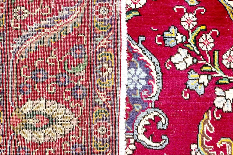 Handknuten Persisk Patinamatta 248x344 cm - Röd/Beige - Orientaliska mattor - Persisk matta