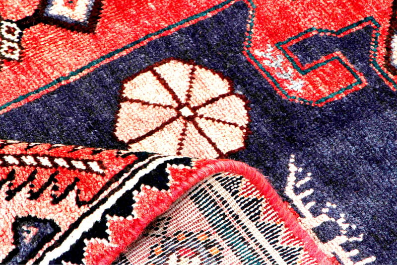 Handknuten Persisk Matta 150x316 cm - Mörkblå/Röd - Orientaliska mattor - Persisk matta