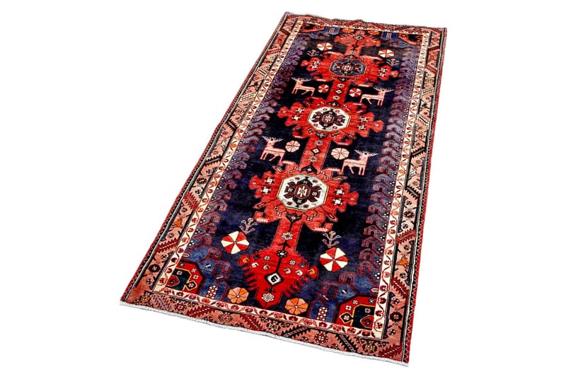 Handknuten Persisk Matta 150x316 cm - Mörkblå/Röd - Orientaliska mattor - Persisk matta