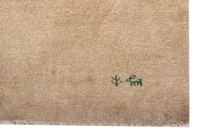 Handknuten Persisk Ullmatta 173x250 cm Gabbeh Shiraz - Beige - Orientaliska mattor - Persisk matta
