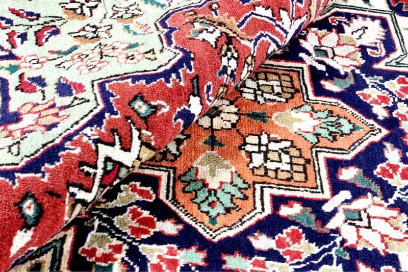 Handknuten Persisk Patinamatta 235x320 cm - Röd/Grön - Orientaliska mattor - Persisk matta