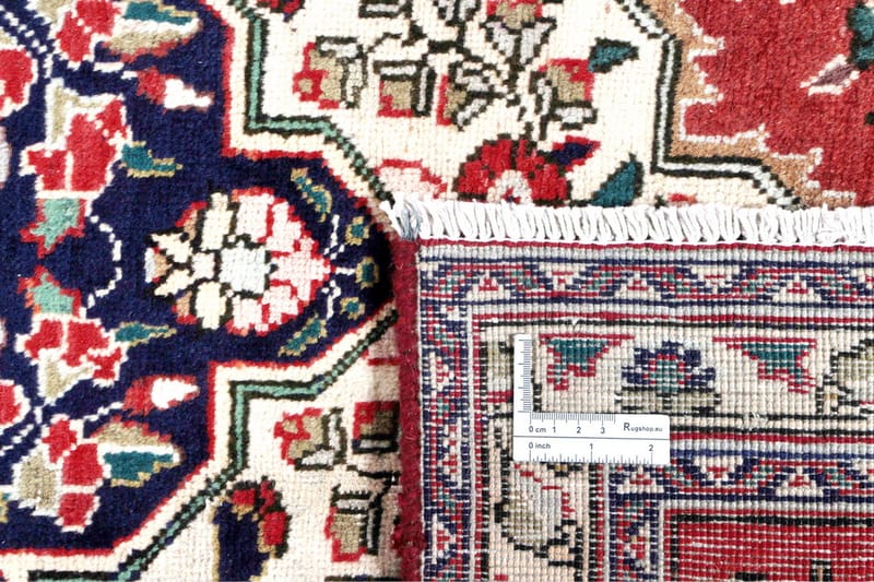 Handknuten Persisk Patinamatta 235x320 cm - Röd/Grön - Orientaliska mattor - Persisk matta