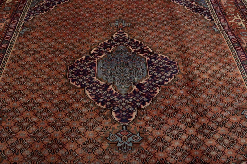 Handknuten Persisk Matta 201x283 cm - Koppar/Blå - Orientaliska mattor - Persisk matta