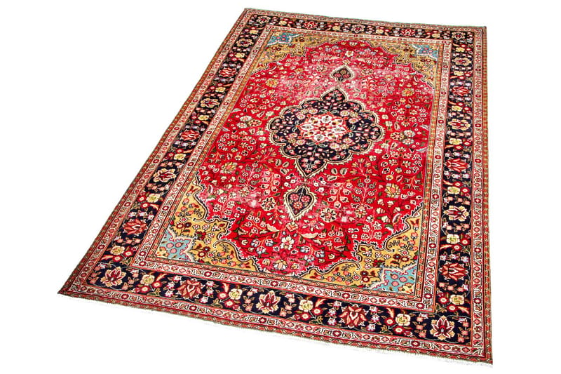Handknuten Persisk Patchworkmatta 199x301 cm Kelim - Röd/Mörkblå - Orientaliska mattor - Persisk matta