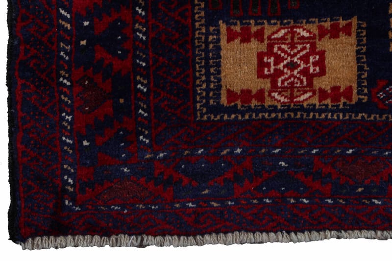 Handknuten Persisk Matta 92x167 cm - Röd/Svart - Orientaliska mattor - Persisk matta