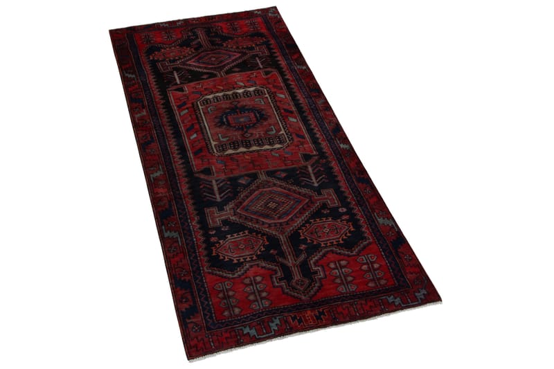 Handknuten Persisk Matta 120x313 cm - Mörkblå/Röd - Orientaliska mattor - Persisk matta