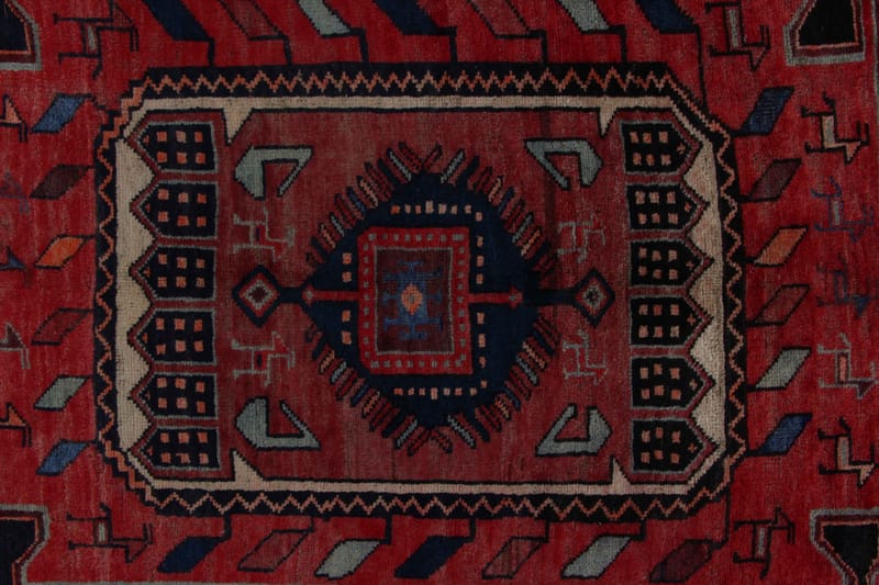 Handknuten Persisk Matta 120x313 cm - Mörkblå/Röd - Orientaliska mattor - Persisk matta