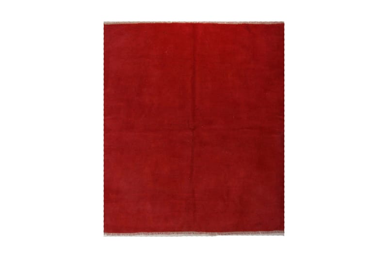 Handknuten Persisk Ullmatta 160x188 cm Gabbeh Shiraz - Röd - Orientaliska mattor - Persisk matta