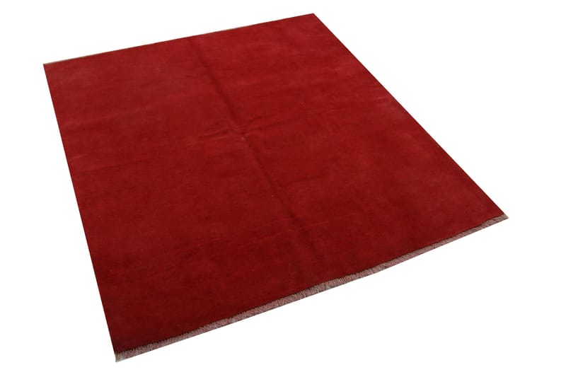 Handknuten Persisk Ullmatta 160x188 cm Gabbeh Shiraz - Röd - Orientaliska mattor - Persisk matta