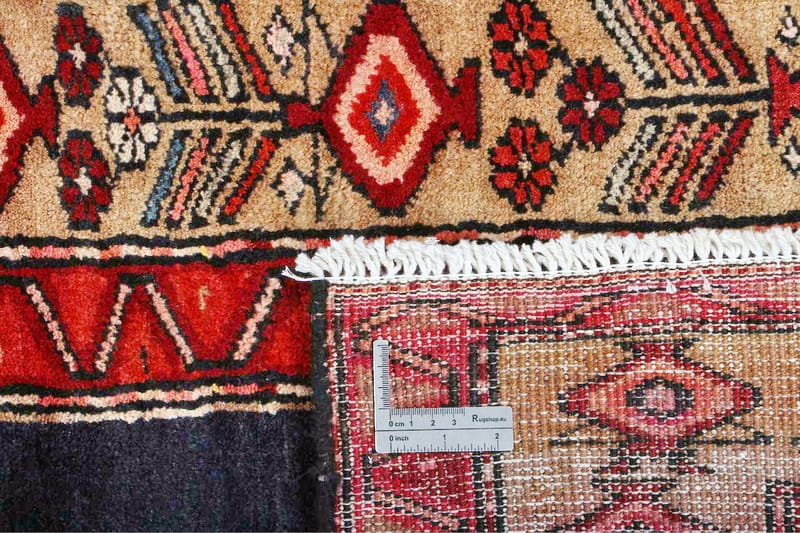 Handknuten Persisk Matta 141x330 cm - Röd/Mörkblå - Orientaliska mattor - Persisk matta