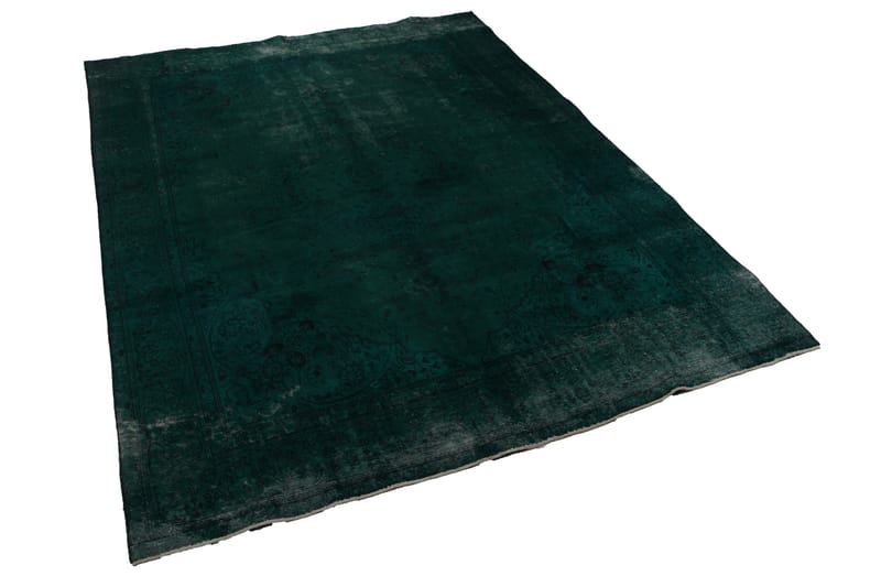 Handknuten Persisk Ullmatta 284x384 cm Vintage - Grön - Orientaliska mattor - Persisk matta