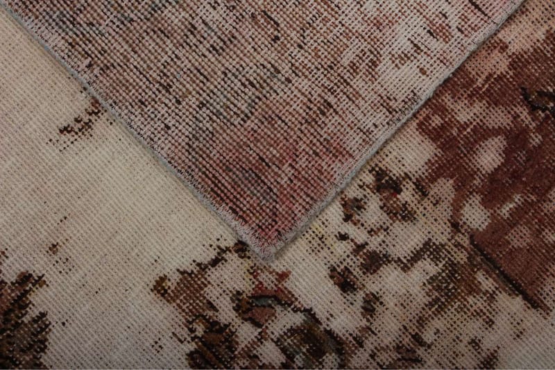 Handknuten Persisk Matta 133x185 cm Vintage - Beige/Rosa - Orientaliska mattor - Persisk matta