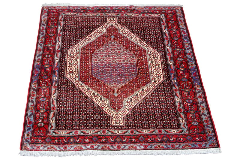 Handknuten Persisk Matta 126x166 cm - Mörkblå/Röd - Orientaliska mattor - Persisk matta