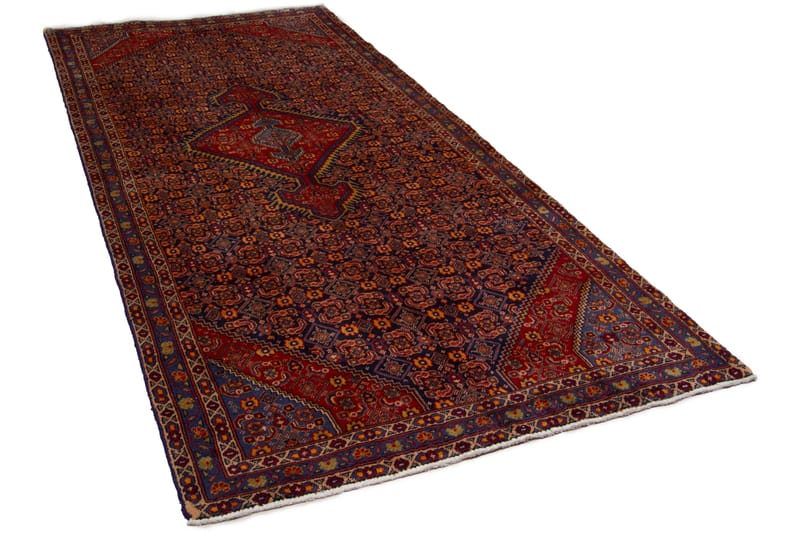 Handknuten Persisk Matta Våg 130x290 cm Kelim - Röd/Mörkblå - Orientaliska mattor - Persisk matta