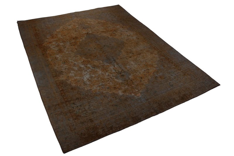 Handknuten Persisk Ullmatta 258x338 cm Vintage - Brun/Blå - Orientaliska mattor - Persisk matta