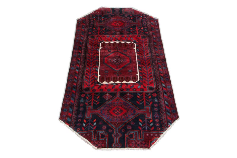 Handknuten Persisk Matta 120x260 cm - Mörkblå/Röd - Orientaliska mattor - Persisk matta