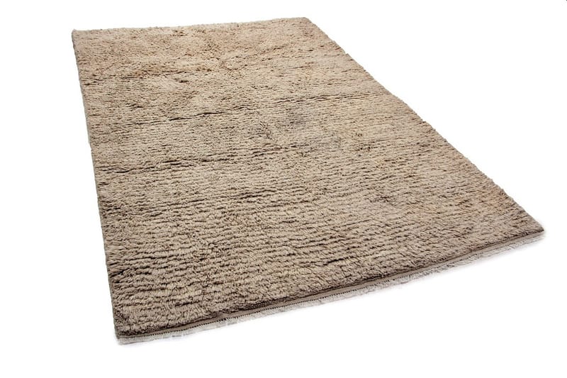 Handknuten Persisk Ullmatta 200x302 cm Gabbeh Shiraz - Beige - Orientaliska mattor - Persisk matta