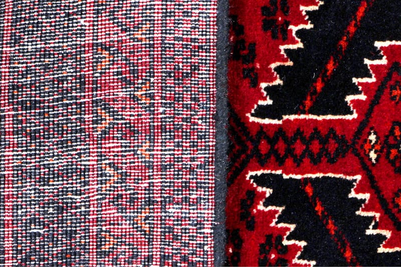 Handknuten Persisk Matta 90x181 cm - Röd/Svart - Orientaliska mattor - Persisk matta