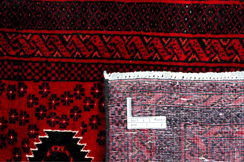 Handknuten Persisk Matta 90x181 cm - Röd/Svart - Orientaliska mattor - Persisk matta