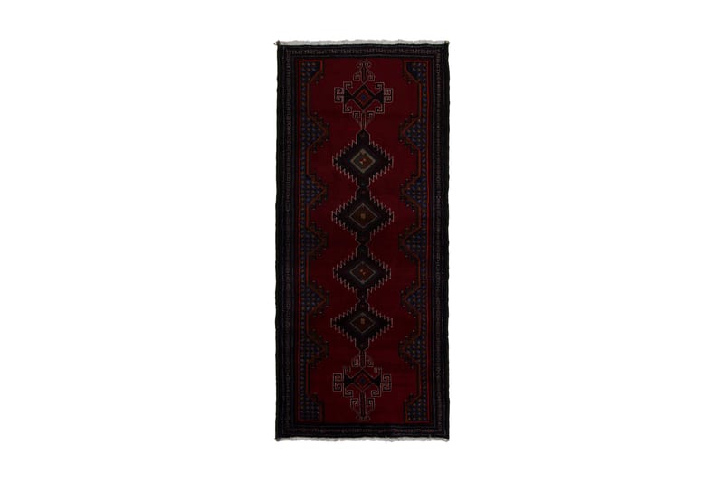 Handknuten Persisk Matta 85x203 cm Kelim - Röd/Svart - Orientaliska mattor - Persisk matta