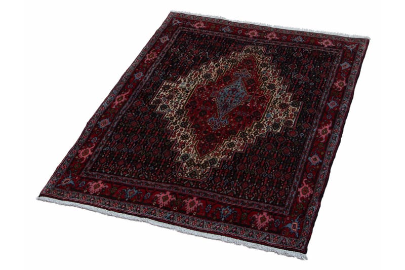 Handknuten Persisk Matta 132x181 cm - Mörkblå/Röd - Orientaliska mattor - Persisk matta