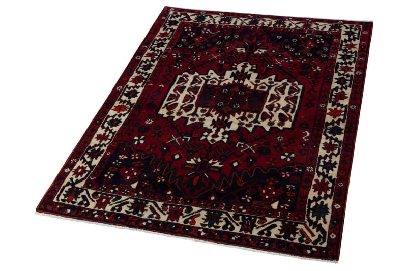 Handknuten Persisk Matta 159x220 cm - Röd/Beige - Orientaliska mattor - Persisk matta