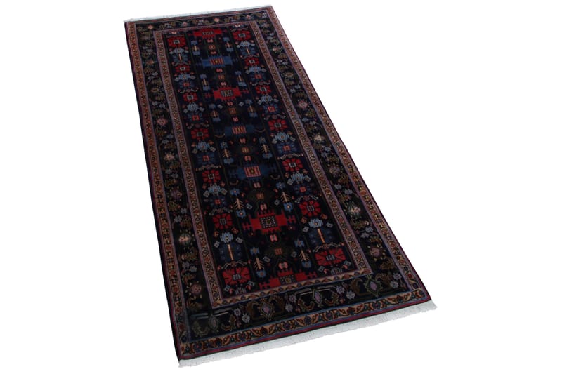 Handknuten Persisk Matta 127x309 cm - Mörkblå/Röd - Orientaliska mattor - Persisk matta