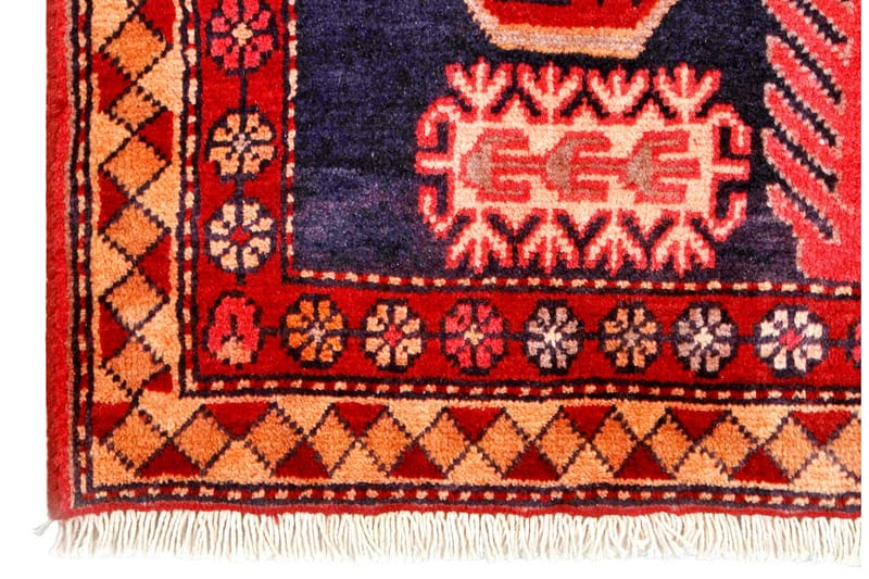 Handknuten Persisk Matta 81x258 cm - Mörkblå/Röd - Orientaliska mattor - Persisk matta