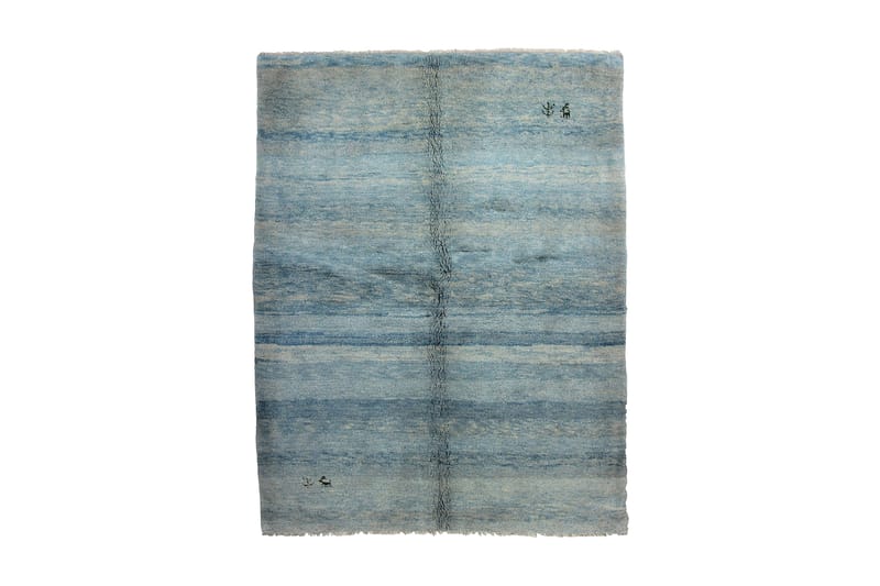 Handknuten Persisk Ullmatta 180x235 cm Gabbeh Shiraz - Blå - Orientaliska mattor - Persisk matta