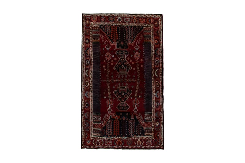 Handknuten Persisk Matta 148x244 cm - Röd/Svart - Orientaliska mattor - Persisk matta