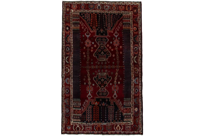 Handknuten Persisk Matta 148x244 cm - Röd/Svart - Orientaliska mattor - Persisk matta