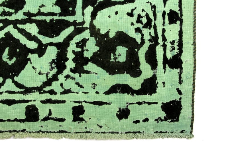Handknuten Persisk Matta 154x174 cm Vintage - Grön/Svart - Orientaliska mattor - Persisk matta