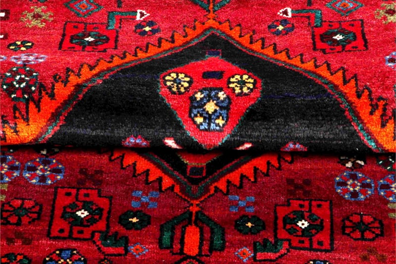 Handknuten Persisk Matta 125x288 cm Kelim - Röd/Mörkblå - Orientaliska mattor - Persisk matta