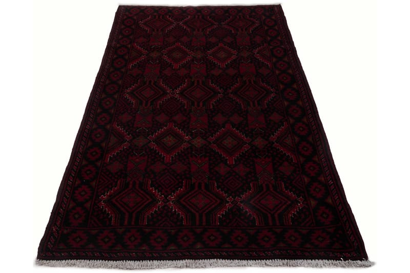 Handknuten Persisk Matta Våg 104x201 cm Kelim - Röd/Svart - Orientaliska mattor - Persisk matta