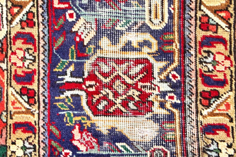 Handknuten Persisk Patchworkmatta 238x349 cm Kelim - Röd/Mörkblå - Orientaliska mattor - Persisk matta