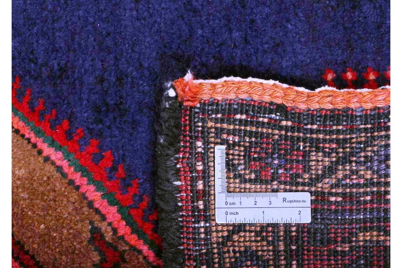 Handknuten Persisk Qoltoq Matta 130x255 cm - Mörkblå/Röd - Orientaliska mattor - Persisk matta