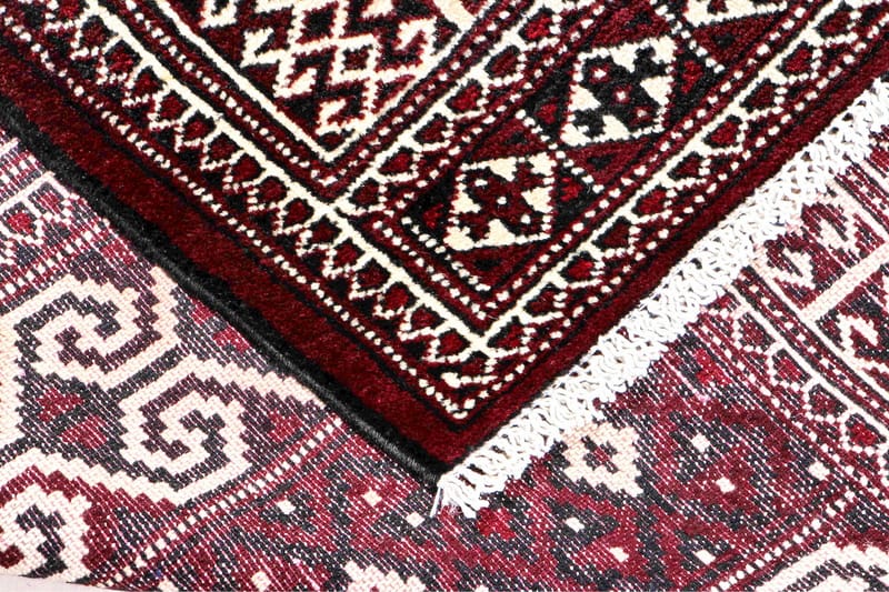Handknuten Persisk Matta 83x130 cm - Mörkröd/Beige - Orientaliska mattor - Persisk matta
