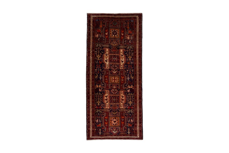 Handknuten Persisk Matta 129x307 cm - Mörkblå/Röd - Orientaliska mattor - Persisk matta