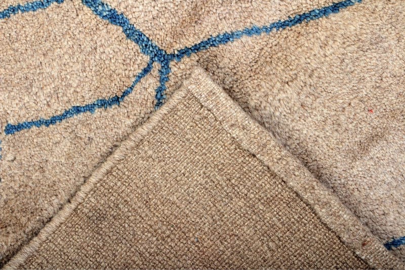 Handknuten Persisk Ullmatta 200x285 cm Gabbeh Shiraz - Blå/Beige - Orientaliska mattor - Persisk matta