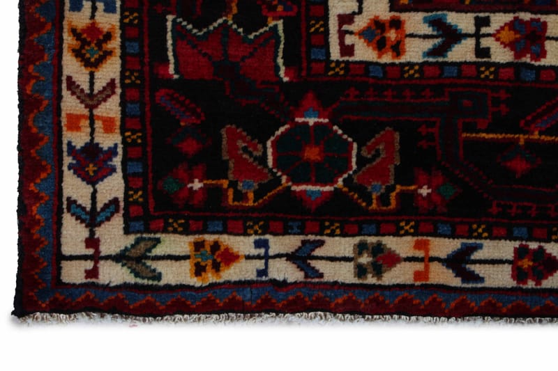 Handknuten Persisk Matta 132x279 cm - Röd/Mörkblå - Orientaliska mattor - Persisk matta