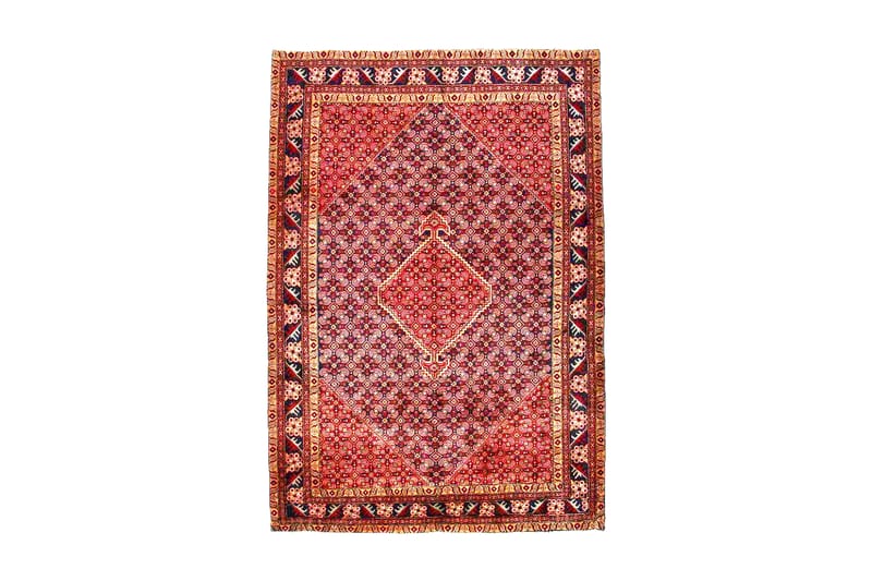 Handknuten Persisk Matta 193x283 cm - Röd/Mörkblå - Orientaliska mattor - Persisk matta