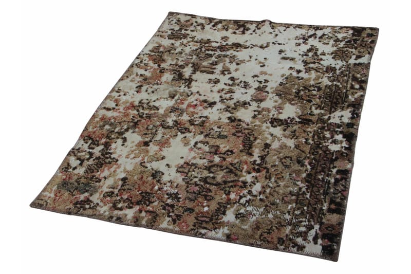 Handknuten Persisk Matta 91x124 cm Vintage - Beige/Brun - Orientaliska mattor - Persisk matta