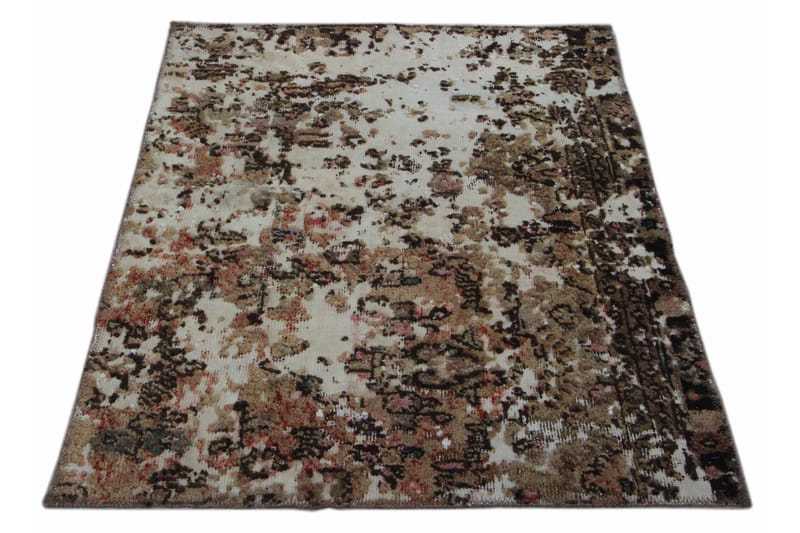 Handknuten Persisk Matta 91x124 cm Vintage - Beige/Brun - Orientaliska mattor - Persisk matta