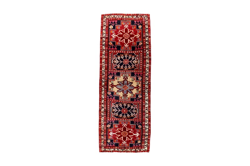 Handknuten Persisk Matta 111x302 cm - Röd/Mörkblå - Orientaliska mattor - Persisk matta